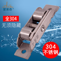 Monleiqi plastic steel sliding door and window pulley 88 sliding door roller floor window silent 304 stainless steel flat wheel