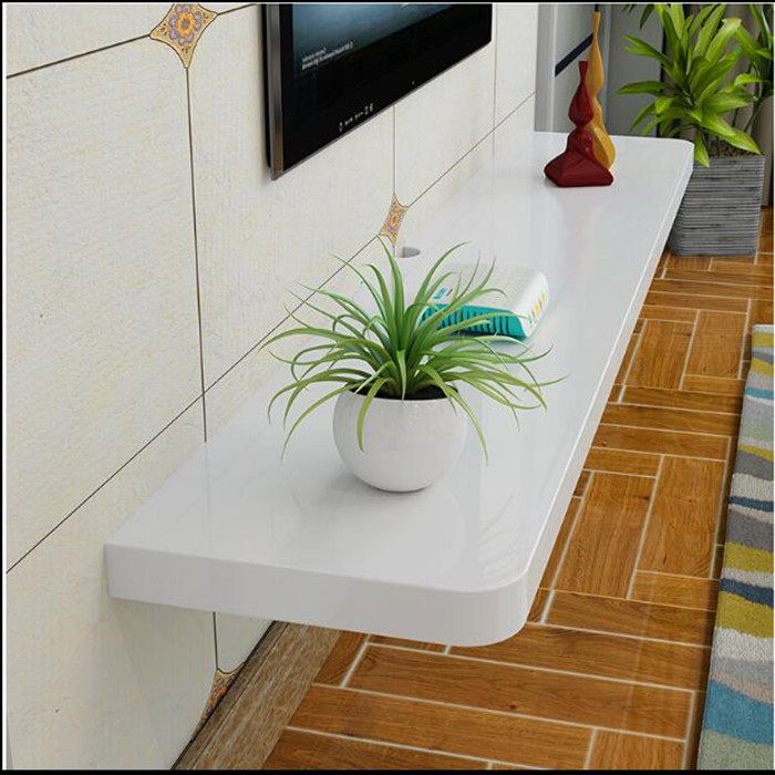 Solid Wood Baking Varnish TV Wall Shelf Separator Living-room Onboard Case Wall-mounted Background Wall Electric View Cabinet Lined Partition