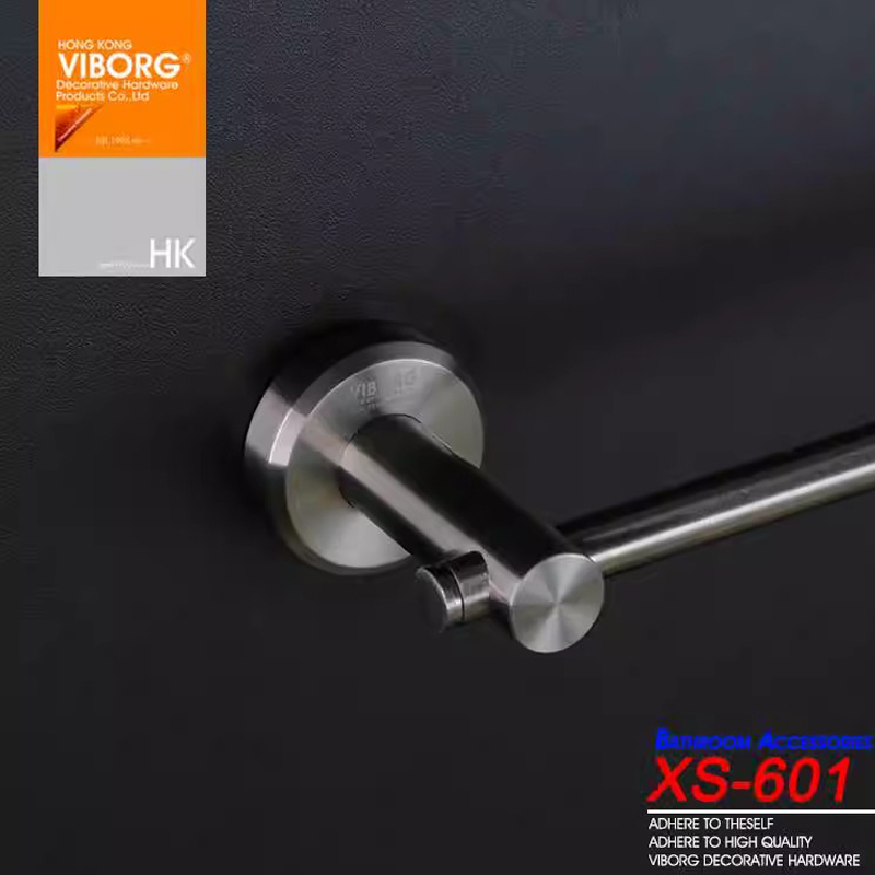 Viborg Yubao All-304 Stainless Steel Precision-Cast Bathroom Accessories Towel Rack Single Rod Towel Holder Viborg Yubao All-304 Stainless Steel Precision-Cast Bathroom Accessories Towel Rack Single Rod Towel Holder