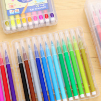 Soft head watercolor pen 12 18 24 color hook line watercolor pen brush student comics hand drawn watercolor soft pen