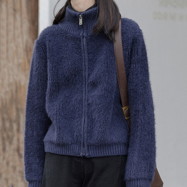 Design-Focused Niche French Retro Soft Lamb Wool Loose Lazy Style Knitted Cardigan Thick Sweater Coat for Women Design-Focused Niche French Retro Soft Lamb Wool Loose Lazy Style Knitted Cardigan Thick Sweater Coat for Women