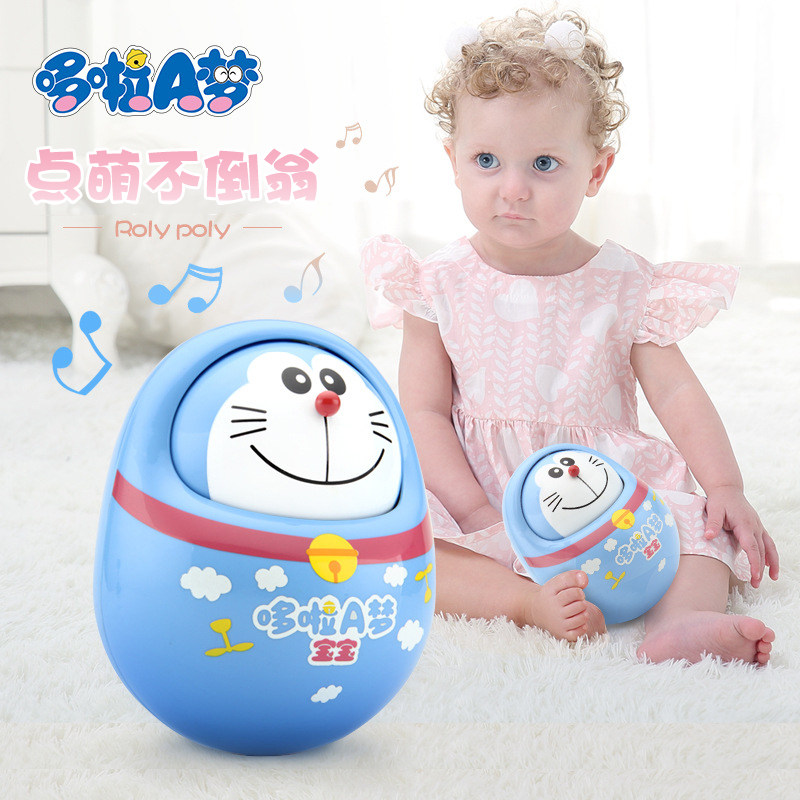 Doraemon Baby Toy Tumbler Nod Doll Toddler 3-12 Months Baby Early Education Educational Toy