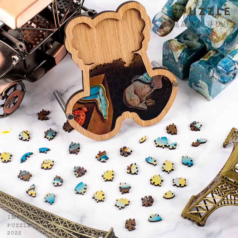 Жестокий Медведь Ван Гогали Brain Burning Jigsaw Alien Jigsaw Gm Douyin Та же стиль детский подарок Национальная тенденция