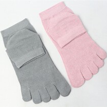 Thin silk oil short tube five-finger socks womens summer socks silk socks toe socks toe socks stockings anti-odor and sweat absorption