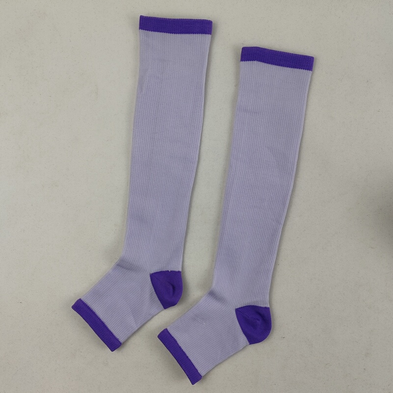Clearance Women's Knee-High Compression Socks Nylon Quick-Drying Ankle Protection Pressure Leak-Toe Socks Summer and Autumn Long Socks Clearance Women's Knee-High Compression Socks Nylon Quick-Drying Ankle Protection Pressure Leak-Toe Socks Summer and Autumn Long Socks