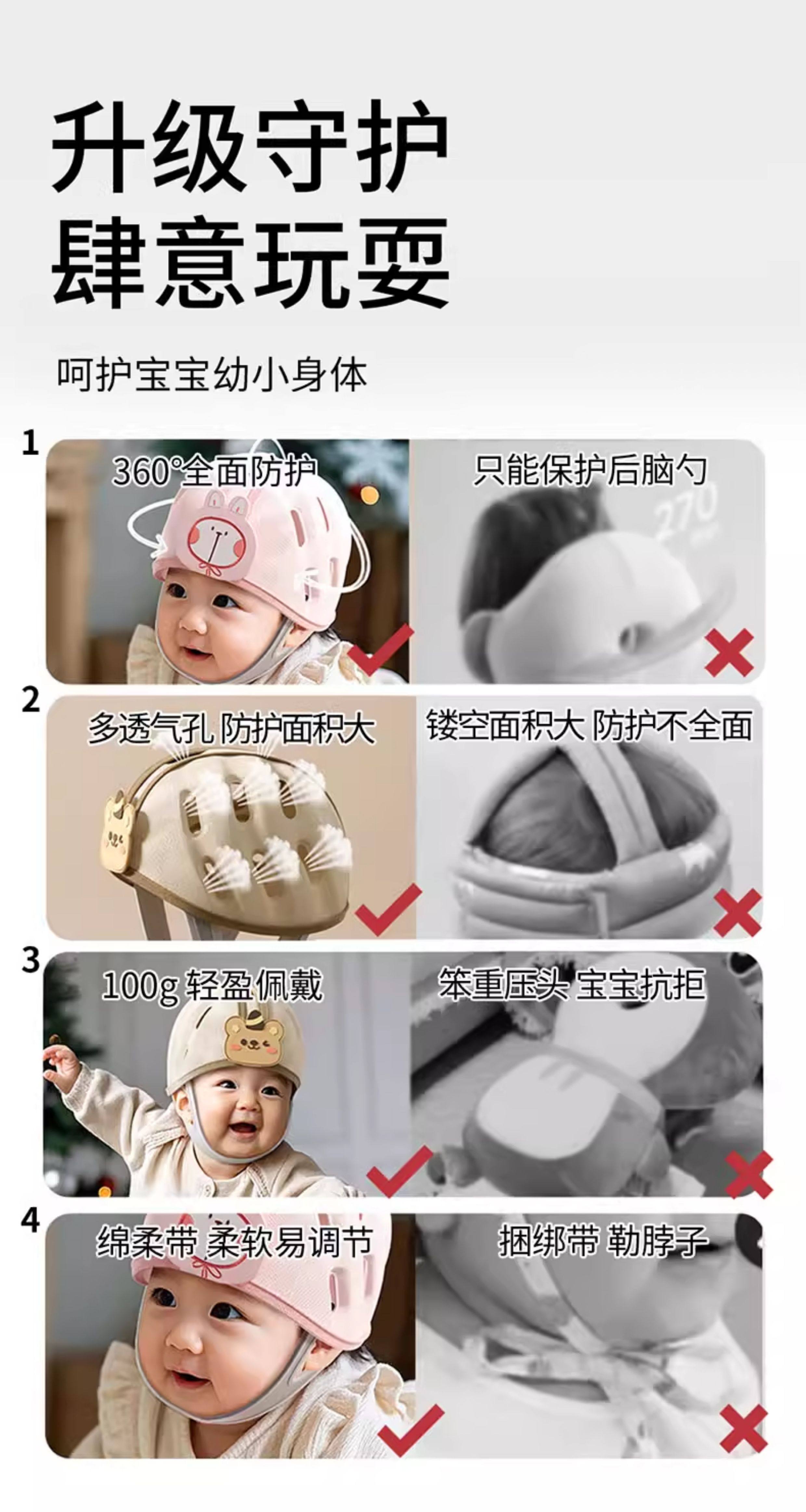 Разрушить устойчивые Кап 婴儿防摔帽宝宝学步防撞帽学走路护头防摔神器小孩保护垫儿童头盔 Org mama