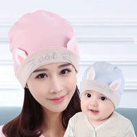 [Двойной слой] мультипликационный порошок кошки+шляпа плода синий