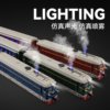 Dongfeng Steam Train Rail Car Toy for Boys, Electric Spray Green Leather Fuxing Train Model, Children's Gift