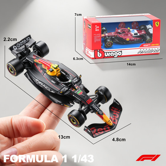 1:43 Scale Red Bull F1 Racing Car Rb21 Verstappen Ferrari Sf25 Mclaren Formula Car Model