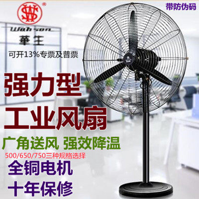 Huasheng Industrial Electric Fan Powerful Horn Ground Fan 75 High Power Big Air Volume Factory Workshop Commercial wall-mounted fan