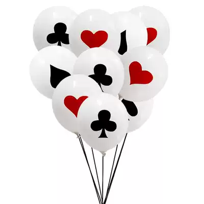12-inch poker balloon 10 sold in one