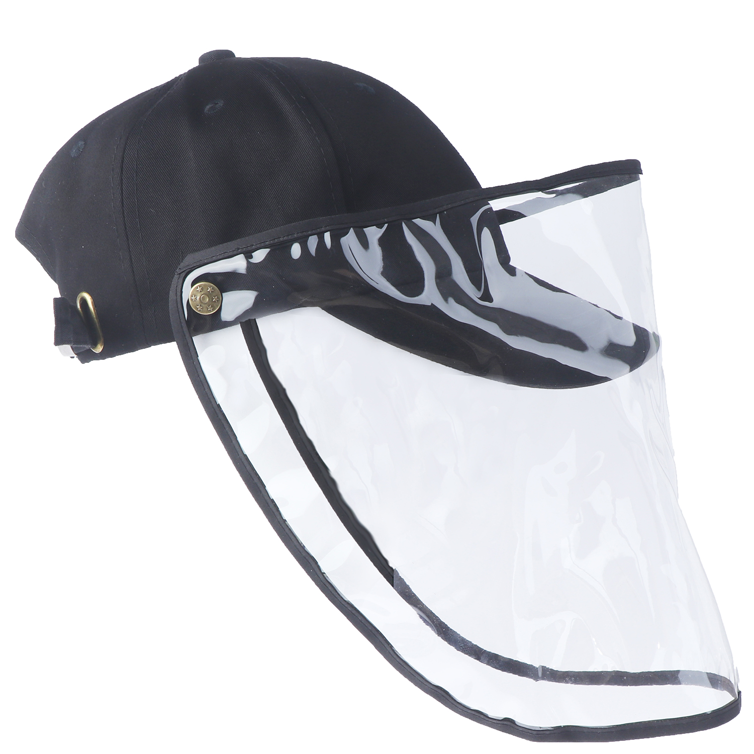 Duck Tongue Cap Korean Version Fisherman Hat Shield Baseball Cap Black Anti-Droplets Cap With Mask Protective Cap Child Cap