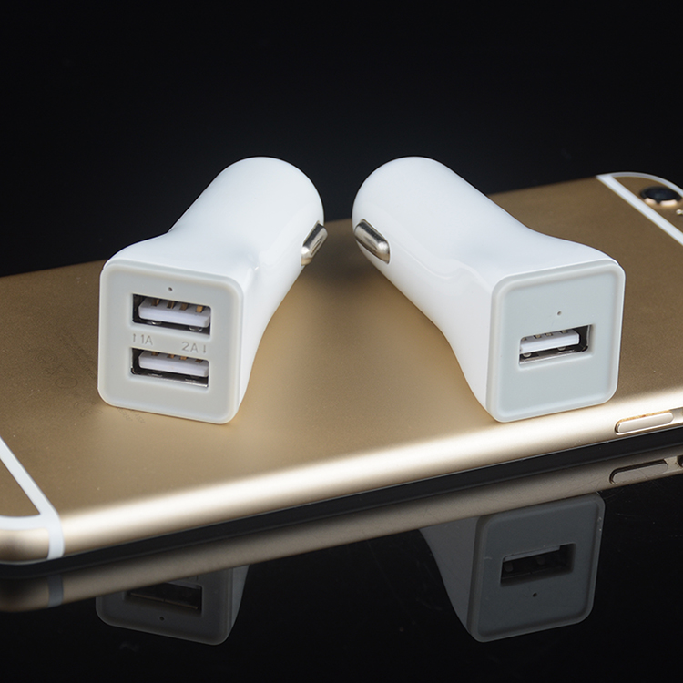 Apple Samsung sạc xe hơi an ninh USB 2.1A kép một với điện thoại sạc sạc xe hai xe thông minh bật lửa - Phụ kiện điện thoại trong ô tô gia do dien thoai