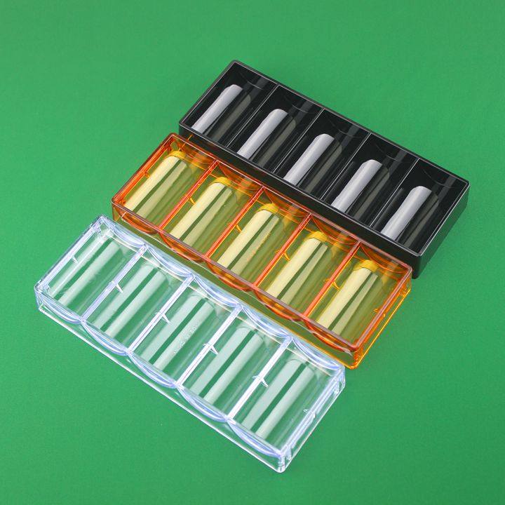 Chip box Chip holder Acrylic transparent black box can hold 100 chips diameter 40 or 43 45