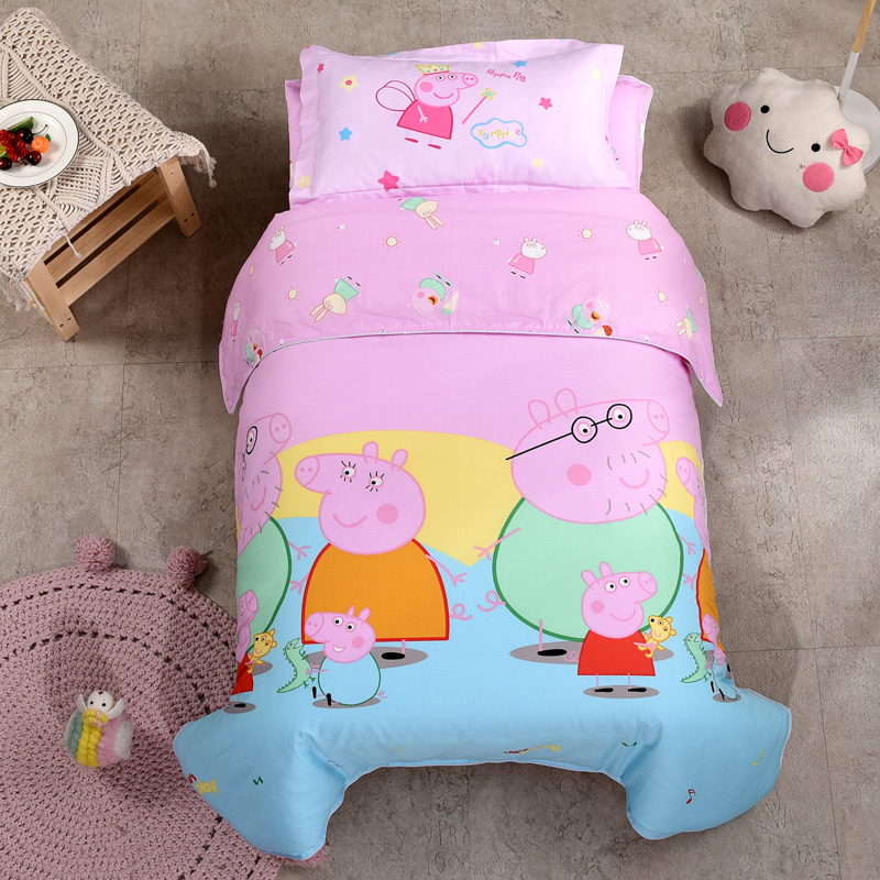 Children's kindergarten bedding core six pieces of baby's special quilt cotton pack set for three pieces of bed