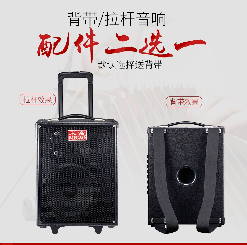 Michael MG1061A công suất cao 150W loa di động đường phố ca sĩ âm thanh chơi guitar - Loa loa