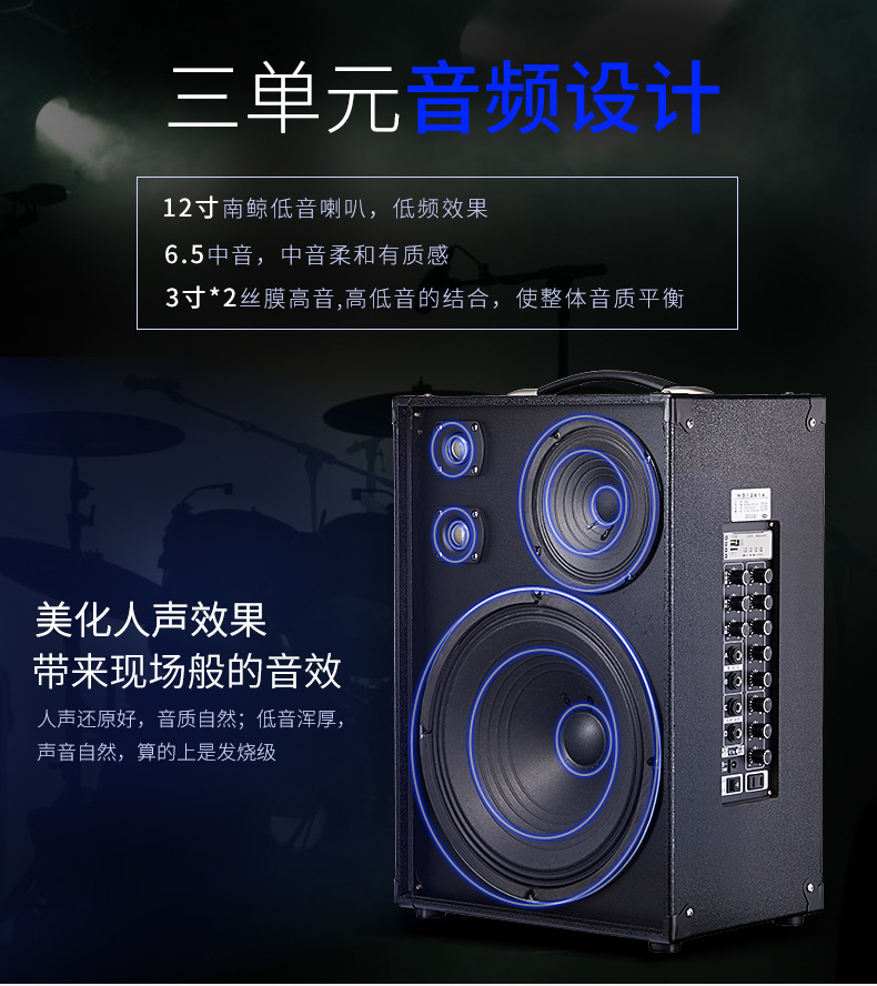 Michael MG1261A Loa Guitar Acoustic Ballad Hộp Sạc Sạc ngoài trời Ca sĩ đi lạc Âm thanh - Loa loa loa sony 5.1