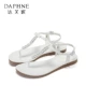 Daphne / Daphne mùa xuân và mùa thu giày da trắng phụ nữ giày đế thấp giày đơn giày nữ thường - Giày cắt thấp
