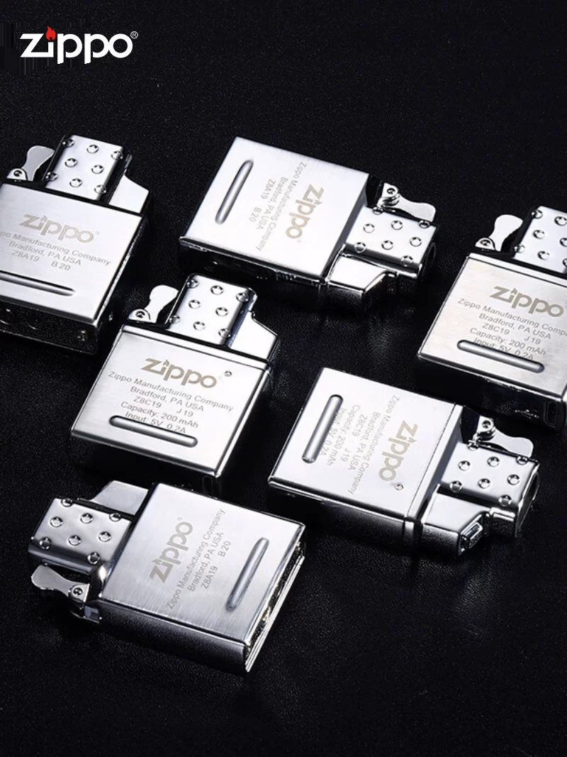 Zippo lighter genuine butane inflatable liner charging arc windproof genuine accessories zipoo conventional movement