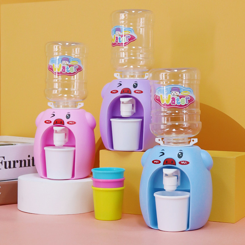 Can Water Mini Drinking Water Dispenser Dress Home Wine Emulation Kitchen Small Cute Pig Baby Boy Girl Fun Toys
