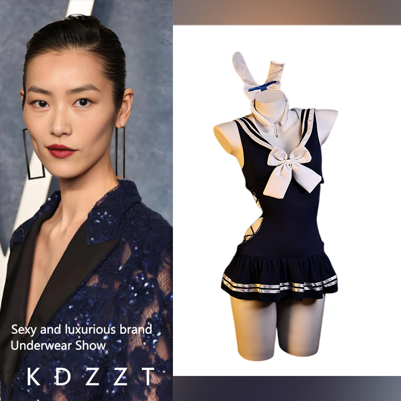 Kdzzt French Design Sexy Nightdress Maid Cosplay Bunny Girl Uniform Lingerie Pure Desire Style Qqny Women