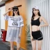Mùa xuân nóng bỏng Hàn Quốc áo tắm nữ bikini ba mảnh thể thao tách vest phiên bản dài che thịt cỡ lớn áo tắm góc phẳng - Bikinis Bikinis