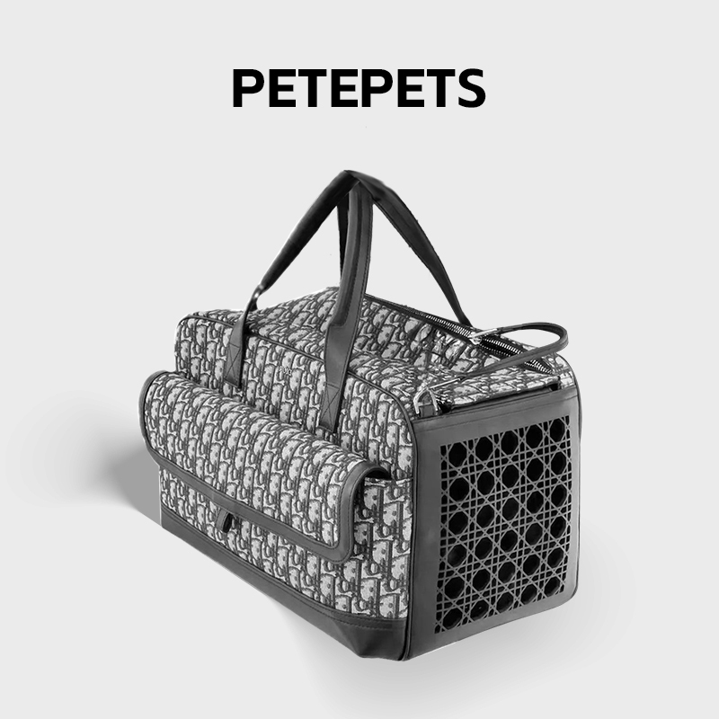 Petepets Fashionable Pet Bag Handbag Breathable Outing Bag Portable Car-Mounted Dog Cage Cat Bag