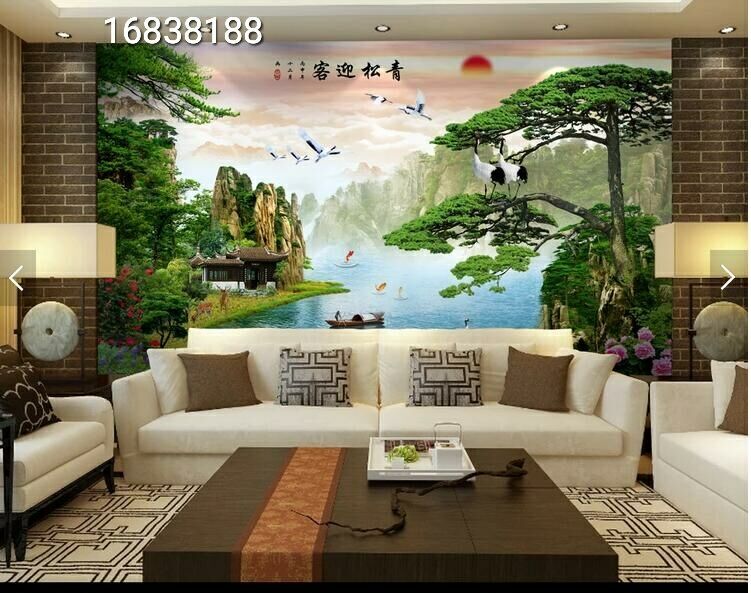 Tile Background Wall Living Room TV Wall Sofa Tiles Film & TV Wall Brick 5D Ceramic Landscape Scenic Xu Dongsheng-Taobao