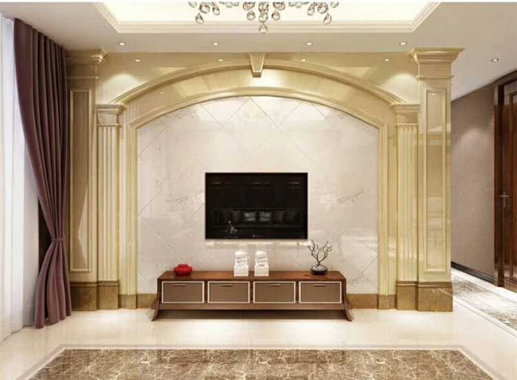 Manufacturer direct sales TV background wall Roman column background wall living room general marble stone Roman column