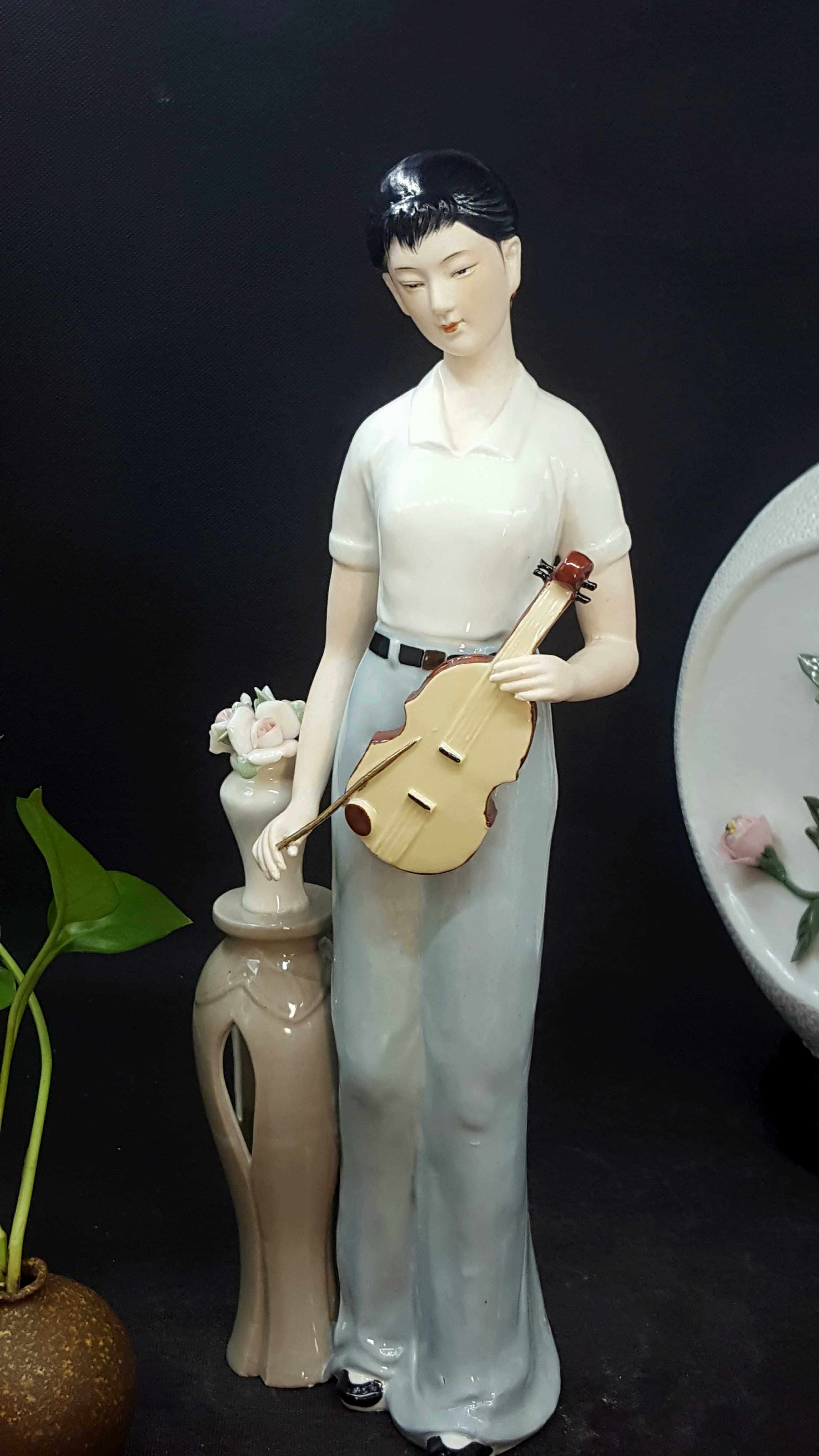 Chaozhou Fengxi Fine Porcelain Porcelain Red Theme Character Fiddle Classic Collection