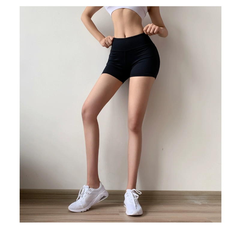 Chạy Quần short thể dục Xixi Quần bó sát hông nữ thể thao - Quần thể thao