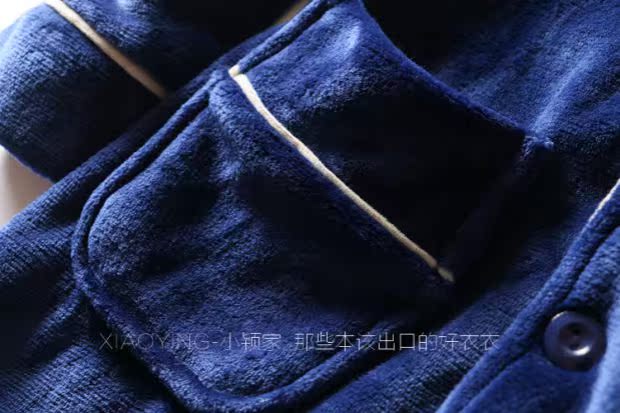 W787 Bộ đồ ngủ gia đình phù hợp với áo hai dây Áo sơ mi nữ đơn ngực + quần nhung bộ đồ ngủ nhung pijama nữ