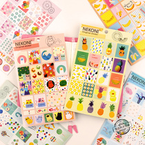 Nekoni candy pineapple cat flower ice cream sticker hand account cute sealing waterproof Cup no trace sticker