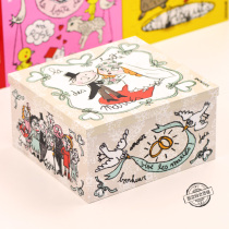 Wedding wedding desktop storage box graffiti iron box underwear cosmetics creative large metal gift decoration box