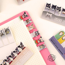 Nekoni post instant note note message post cat dog cute animal note sticker 120 per pack