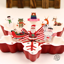 Christmas gift old man reindeer sleigh sticker hand account Children cartoon animal cute waterproof no trace sticker