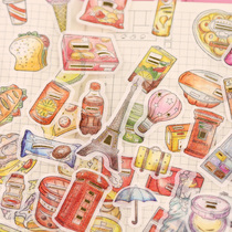 nekoni Sticker City food travel travel travel account account account day girl heart material cute decoration small stickers