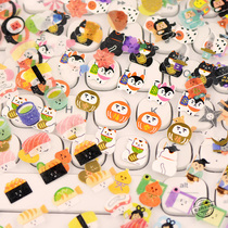Ninja fortune cat sushi sticker Japanese element cute hand account decoration material girl heart children cartoon