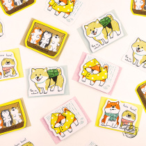 Note book cute dog small book can be torn non-sticky student words Office note stationery carry with you