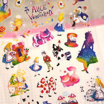 South Korea manet stickers Alice rabbit hand account material childrens mobile phone cute decorative stickers