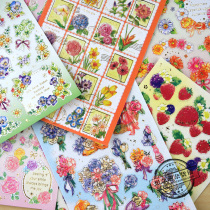 Lace stickers hand account Japanese material girl heart children retro style ins pearlescent cute decorative stickers