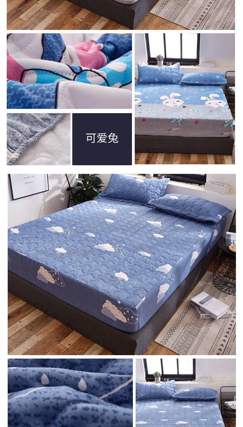 Nệm chống thấm một mảnh chăn bông bọc nệm nước tiểu thoáng khí chống trượt Simmons bảo vệ che phủ bụi bẩn Mẫu ga phủ giường
