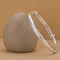 Foot silver 999 Heart warp by bracelet minimalist fashion temperament 100 hitch elegant and elegant is an empty Ping An amulet classic