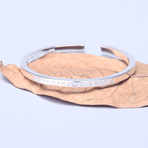 Foot Silver 999 Classic Fashion 100 Hitch Elegant Advanced Sensual Elegant Letters Because Love You Bracelet Woman