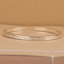 Foot Silver 999 Fashion Minimalist Personality Trend Because Love Your Temperament English 100 Hitch Superior Elegant Bracelet