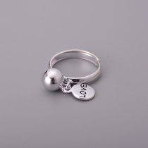 Foot Silver 990 Advanced Sensation Little Fresher Simplicity Approx. Fashion Temperament Individuality 100 Hitch Elegant Love Ring