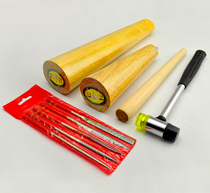 Manufacturer direct sales DIY ring stick bracelet rubber hammer wood stick plastic beating gold tool suit