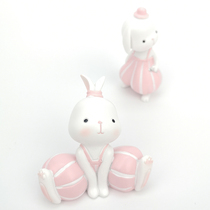 Sandy rabbit cartoon birthday cake decoration decoration car car interior products ins home baby girl party