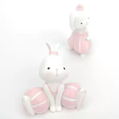 Sandy rabbit cartoon birthday cake decoration decoration car interior accessories ins home baby girl party