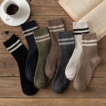 Socks male tide autumn ins personality cotton Korean version of college style trend deodorant stockings autumn and winter Joker